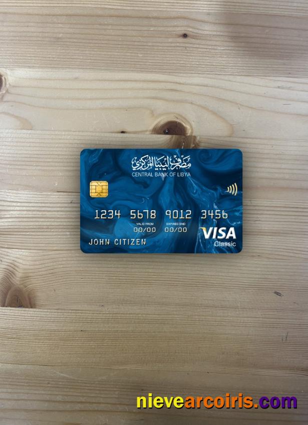 Libya Central Bank visa classic card photolook